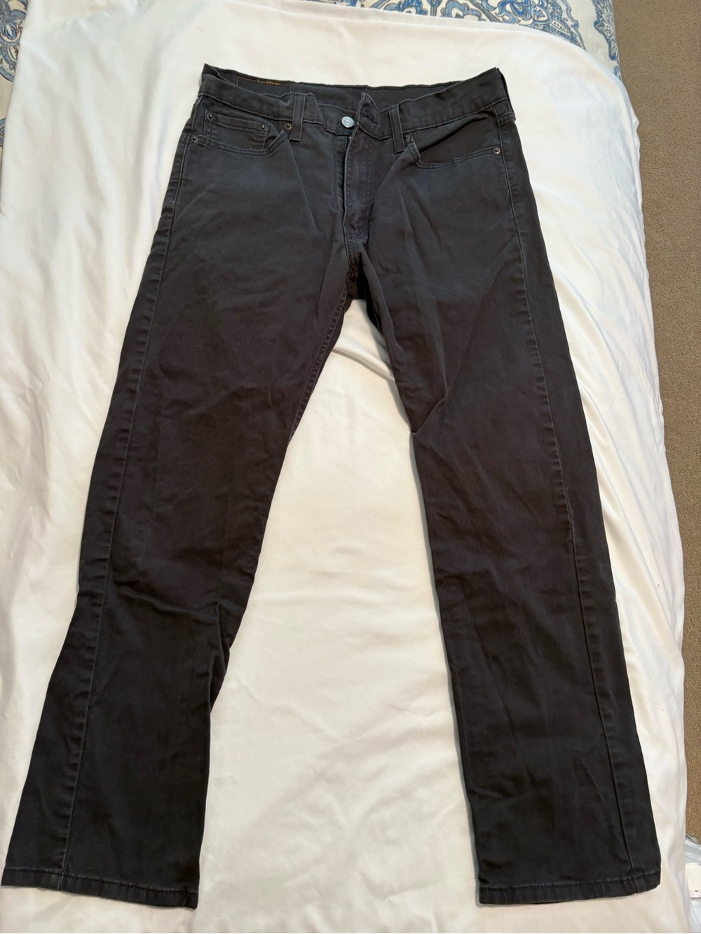 Levi’s Men's Black 513 Slim Fit Jeans 32 x 29 Charchol Gray NWOT